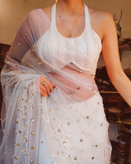 Heavy Butterfly Net | Saree