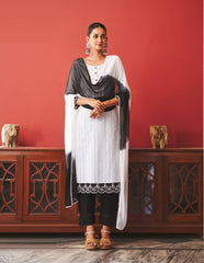 100 Miles Wella Cotton Casual Kurti With Bottom Dupatta