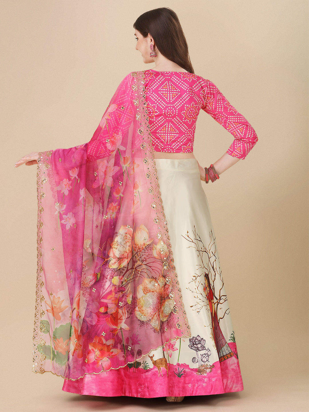 Rajwadi Work Dupatta Lehenga Vol 1