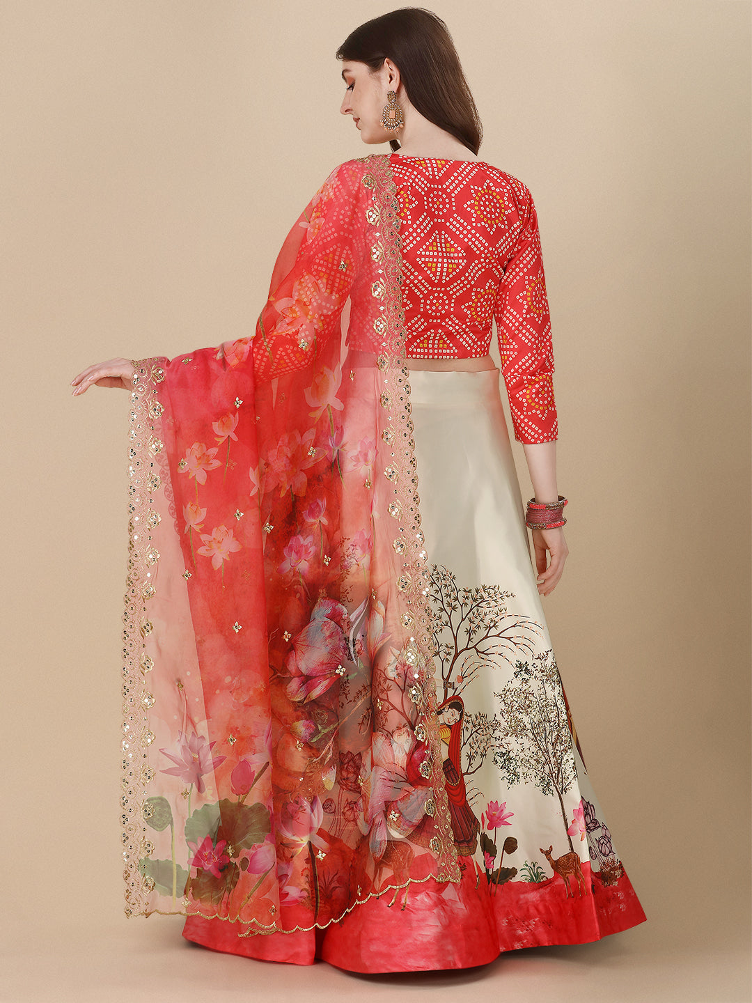 Rajwadi Work Dupatta Lehenga Vol 1