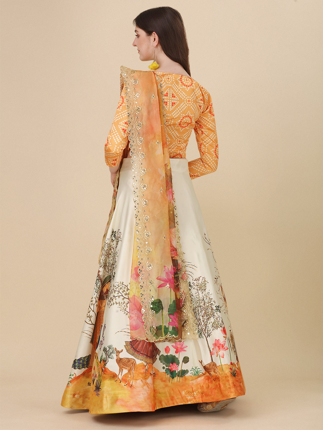 Rajwadi Work Dupatta Lehenga Vol 1