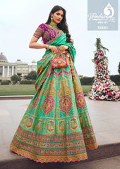 Royal Vrindavan Vol 51 Designer Banarasi Silk Lehenga Choli