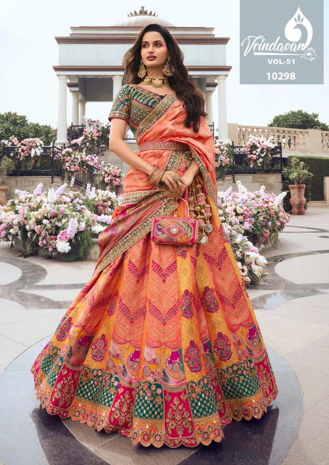 Royal Vrindavan Vol 51 Designer Banarasi Silk Lehenga Choli