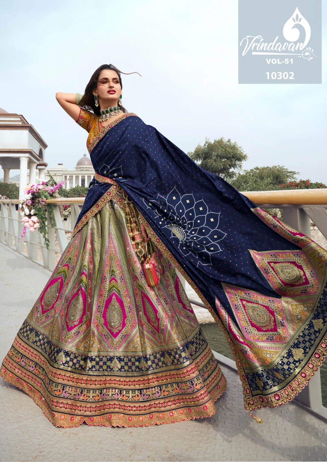 Royal Vrindavan Vol 51 Designer Banarasi Silk Lehenga Choli