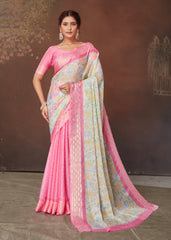 Sr Aavi 3 Chiffon Fancy Printed Saree Collection