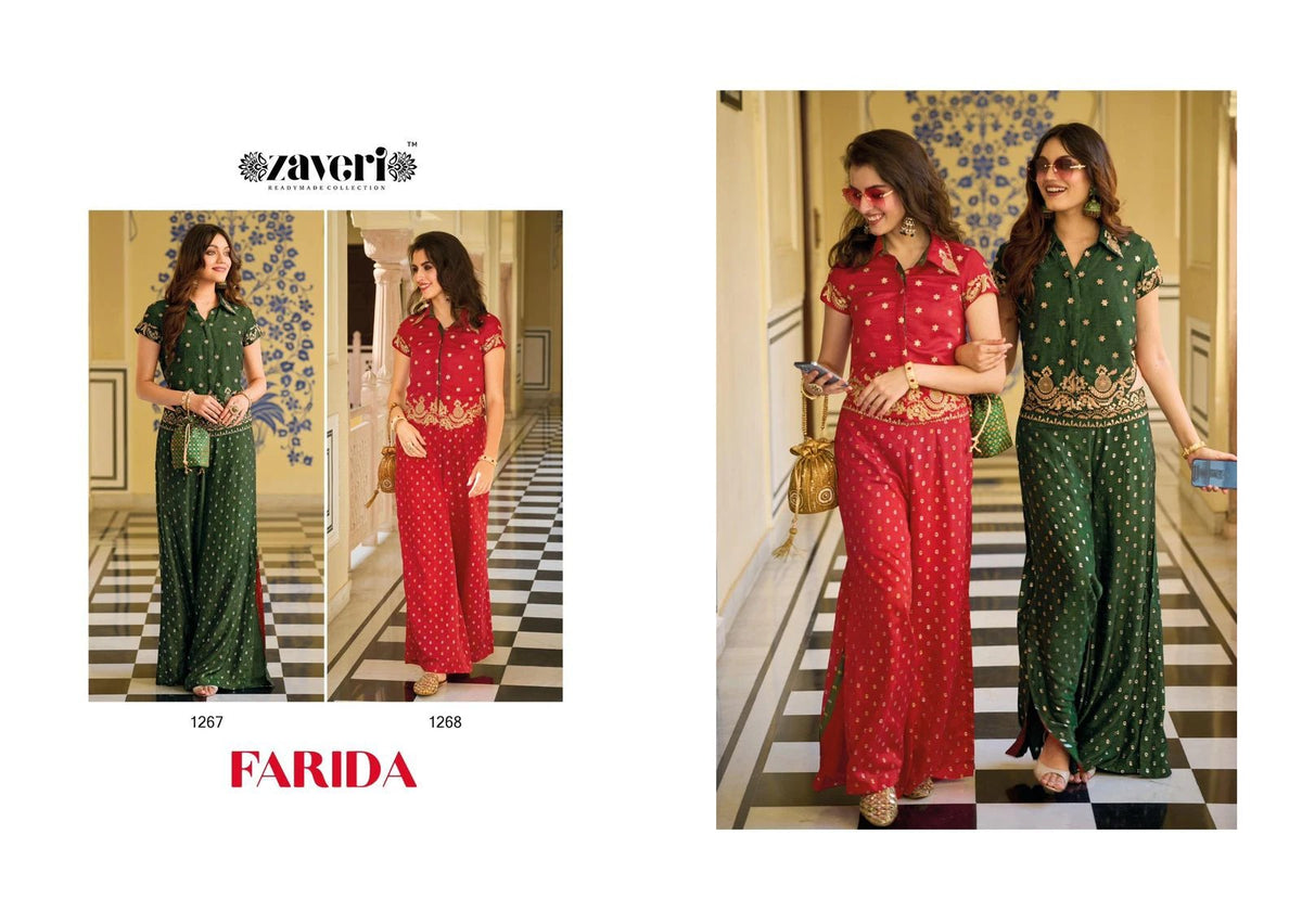 Zaveri Farida Silk Embroidered Co